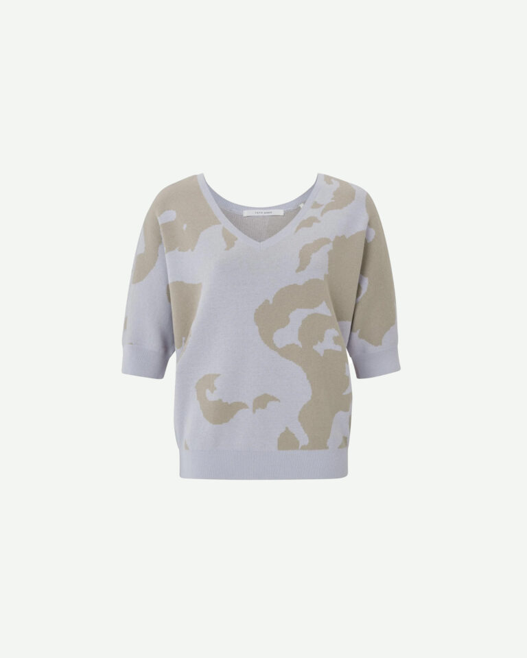 Trui Jacquard Yaya paars