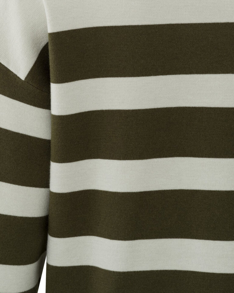 Sweater Stripe Yaya groen 1