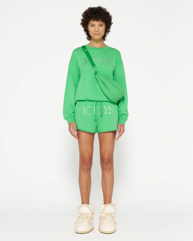 Sweater Logo Apple Green 10Days