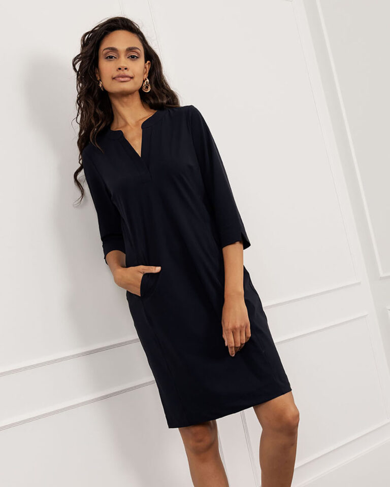 Jurk Simplicity Dark Blue Studio Anneloes