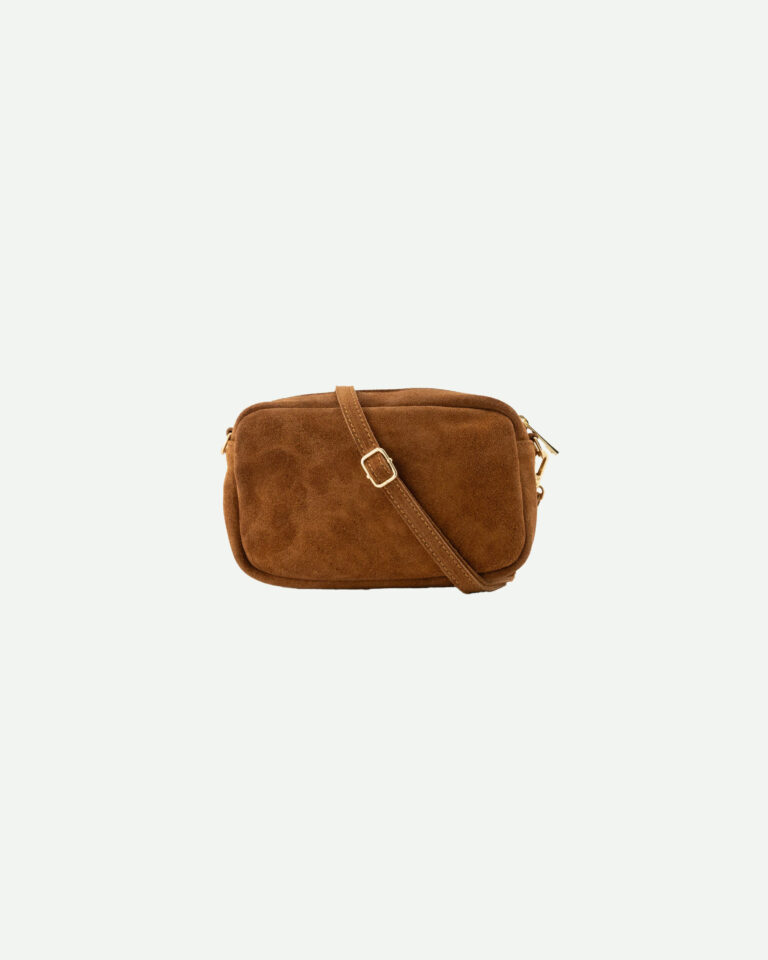 Teatro crossbody cognac suede