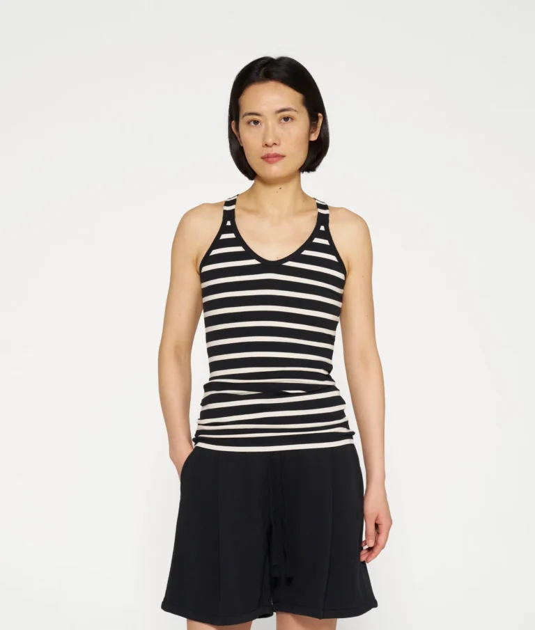 Top Wrapper Stripes 10Days zwart