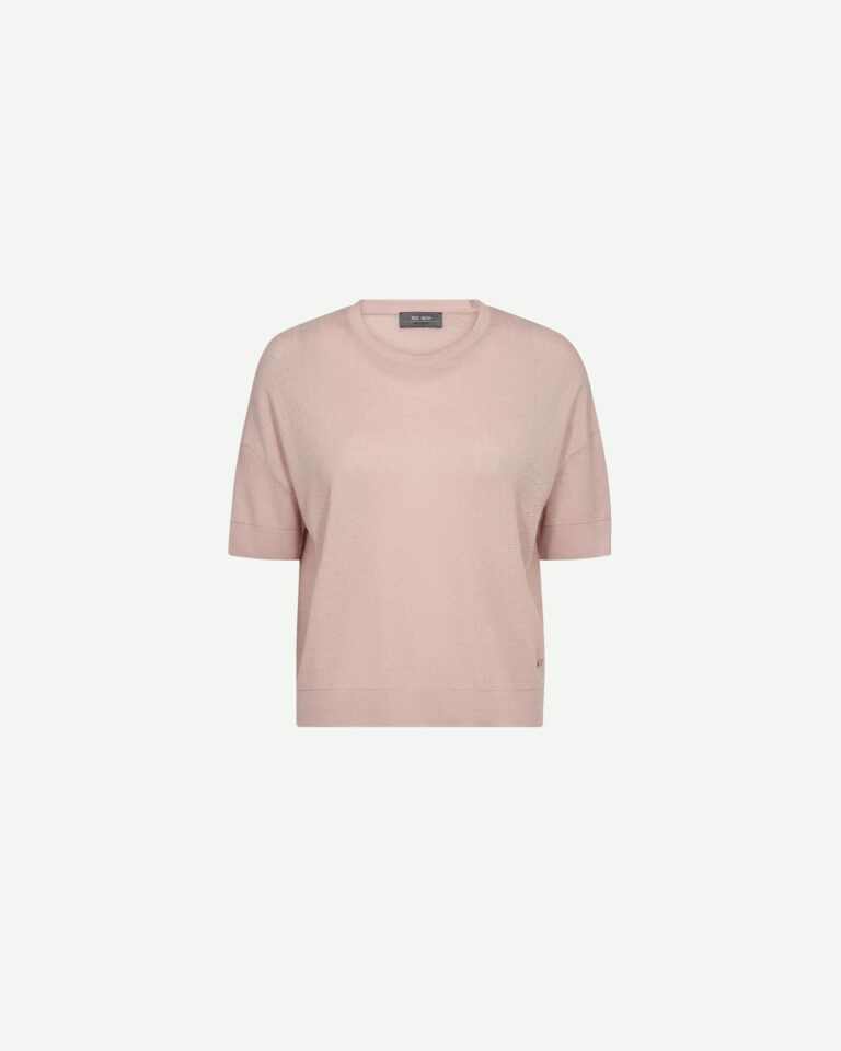 T-shirt Swann Mos Mosh licht roze