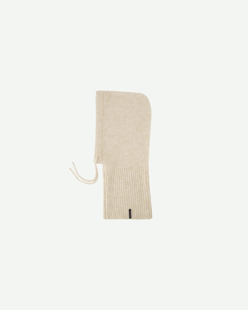 Balaclava Cozy Knit Ivory Summum ecru