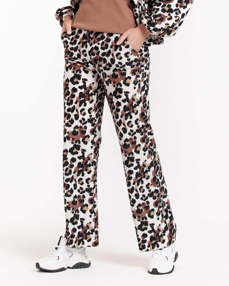 Broek Marinda Leopard Studio Anneloes print