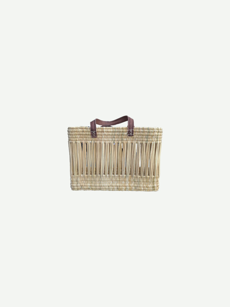 Straw Bag Naturel M Bow19