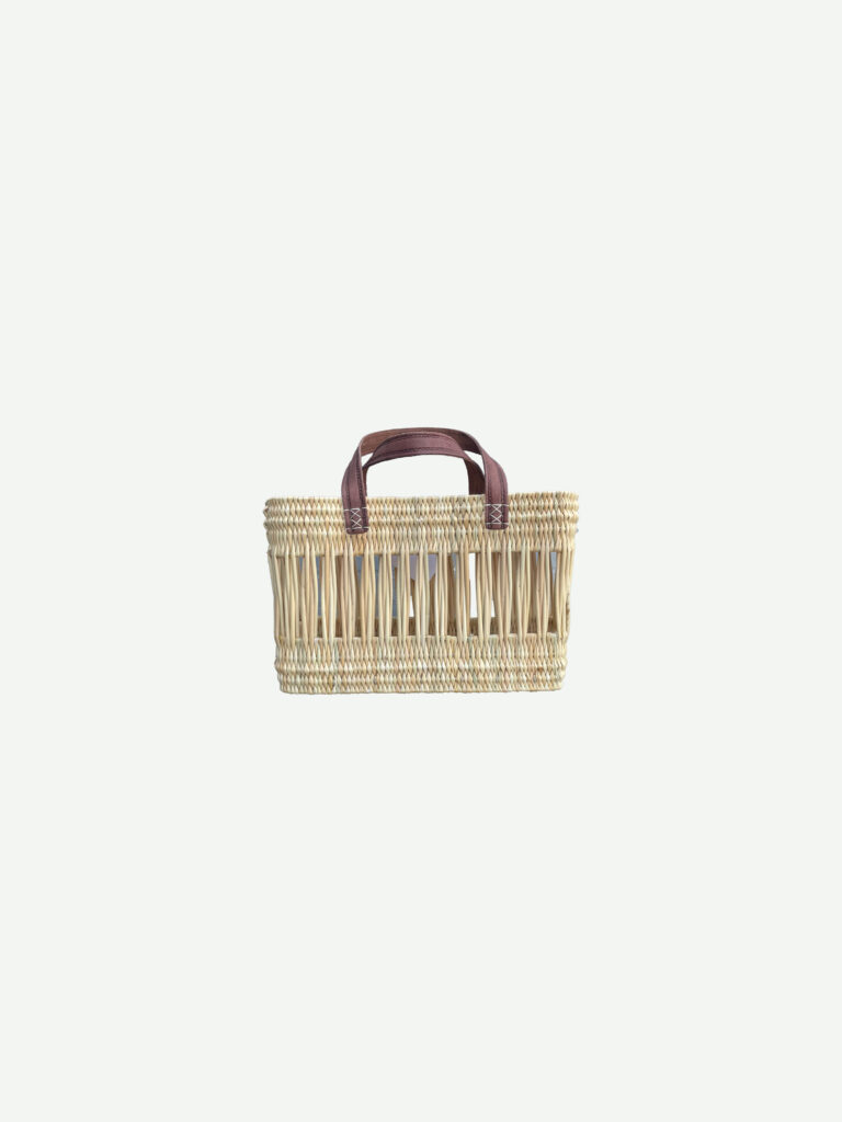 Straw Bag Naturel S Bow19