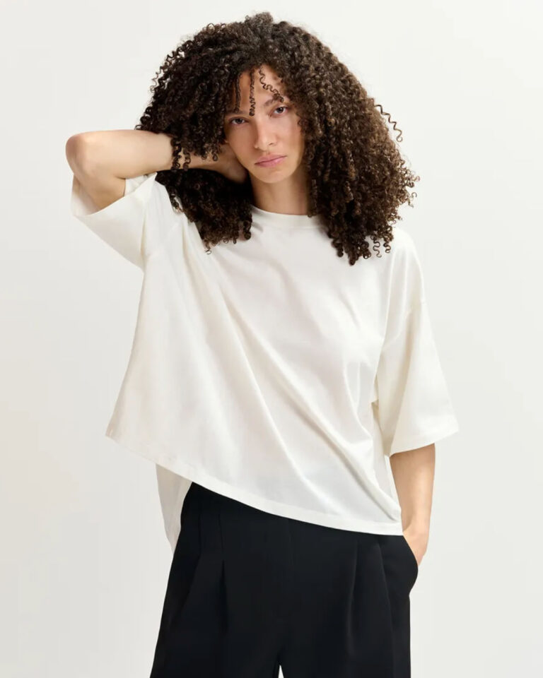 T-shirt Grovel White Essentiel Antwerp