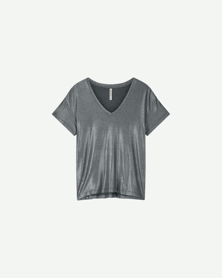 T-shirt Metallic Cloud Summum zilver