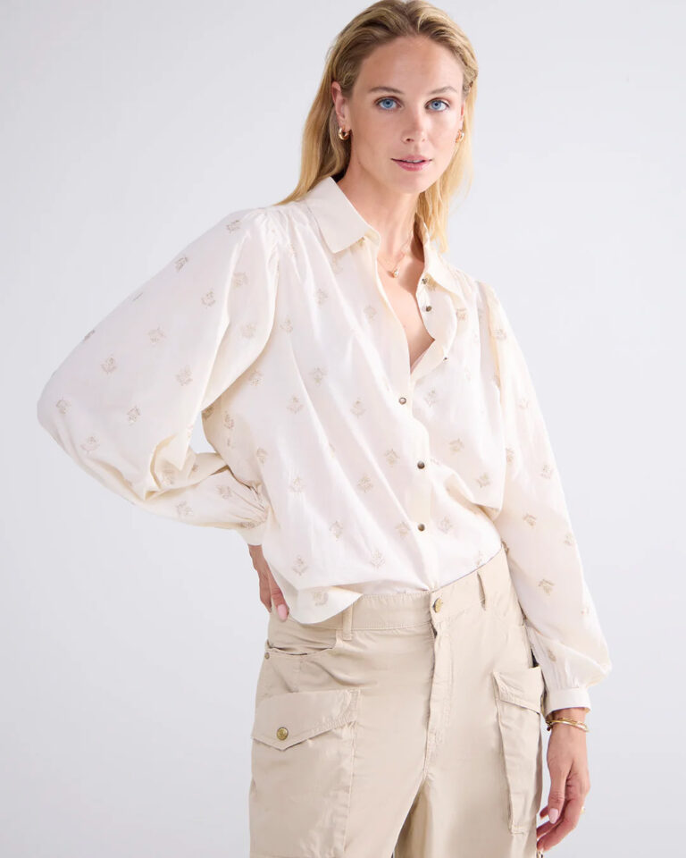 Blouse Flower Ivory Summum bloemen