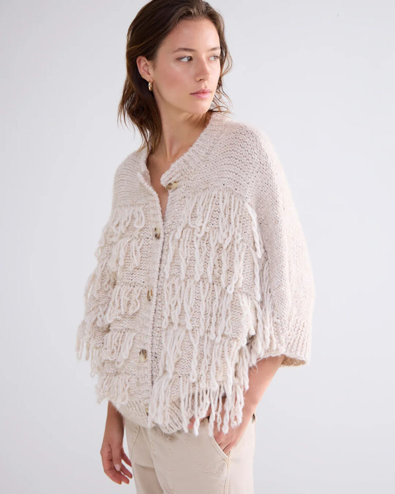 Vest Fringe Ivory Summum ecru