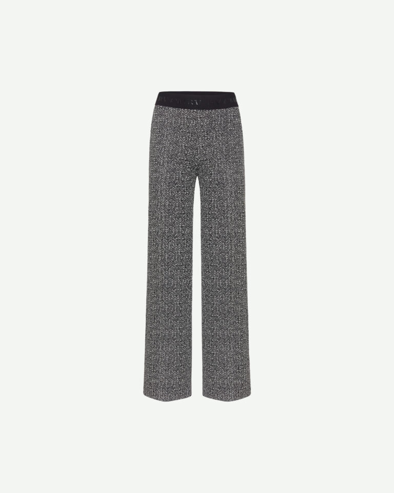 Broek Ava Herringbone Cambio zwart