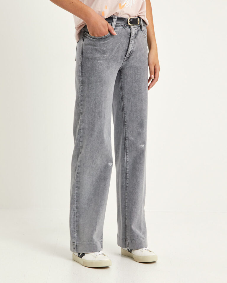 Jeans Dream Wide Zilver Mac Jeans grijs