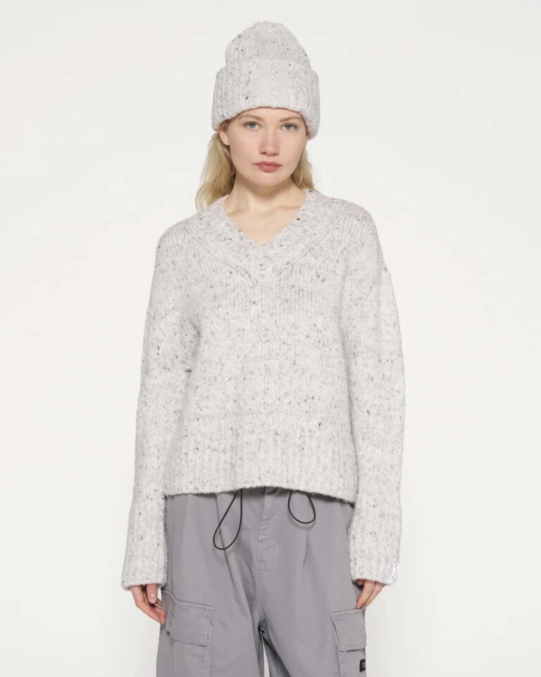 Sweater Light Grey Melee 10Days grijs