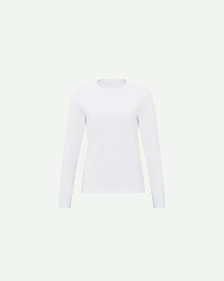 Longsleeve White Yaya wit basic