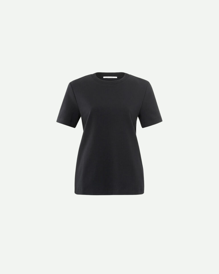 T-shirt Black Yaya zwart basic tee