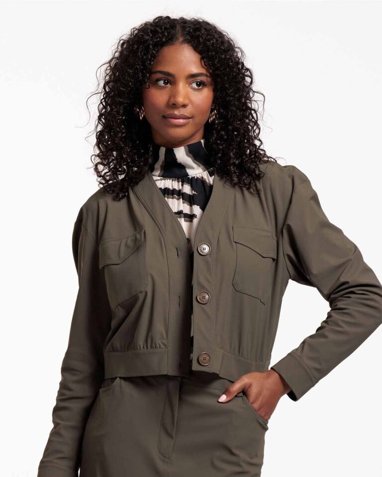 Jacket Cargo Becky Army Studio Anneloes groen