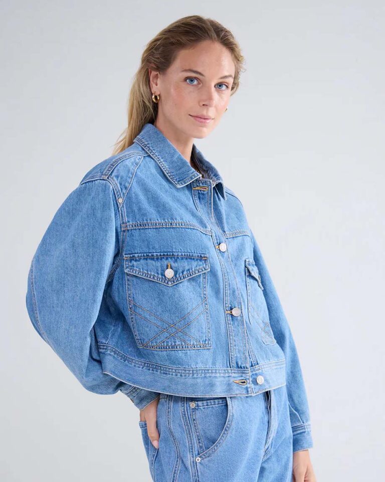 Jacket Boxy Denim Summum blauw