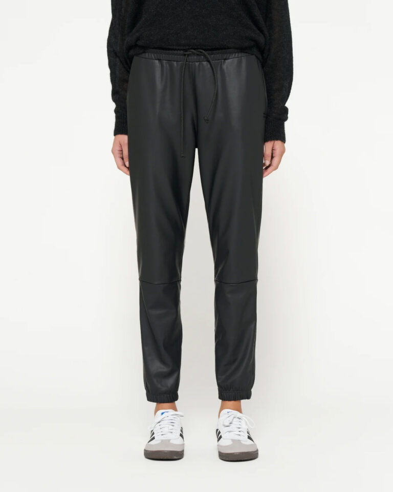 Jogger Leather Black 10Days zwart