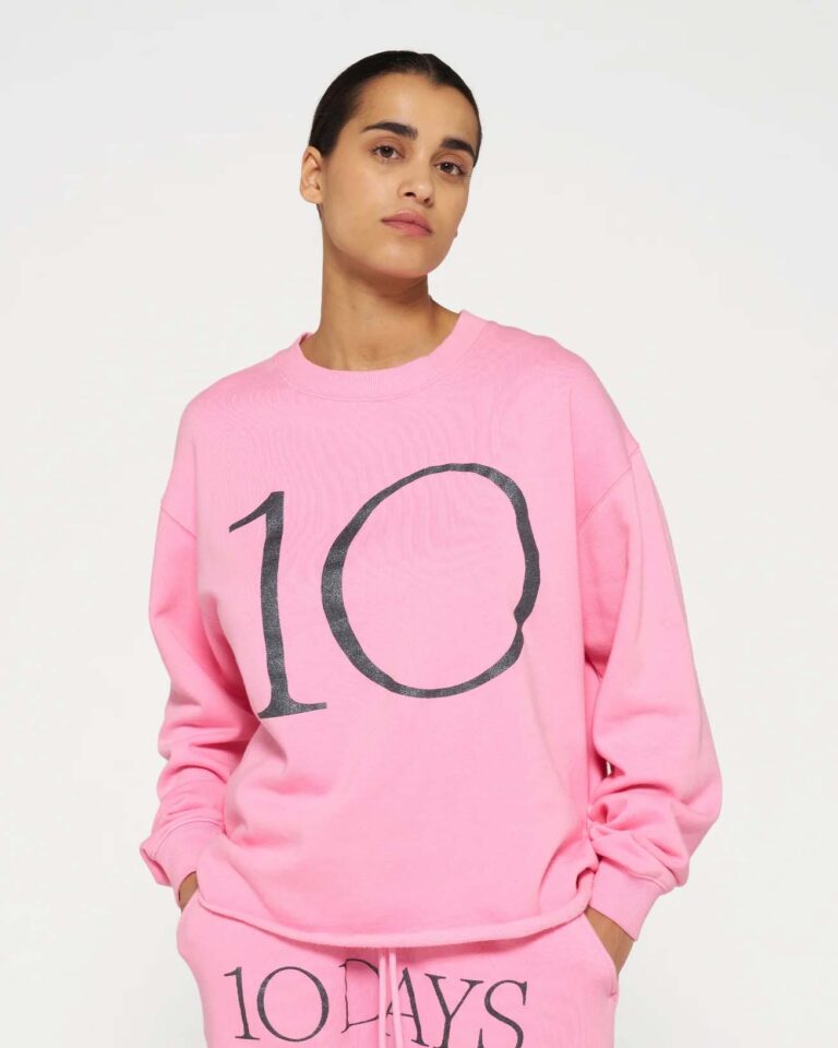 Sweater Logo Pink 10Days roze