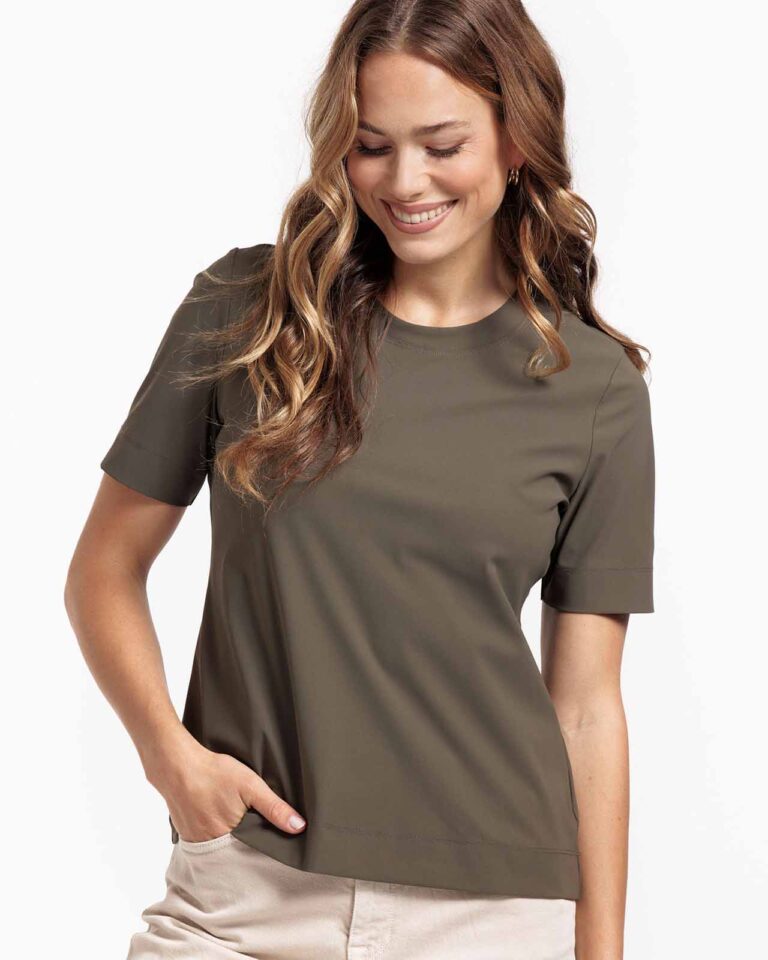 T-shirt Travel Tee Army Studio Anneloes groen