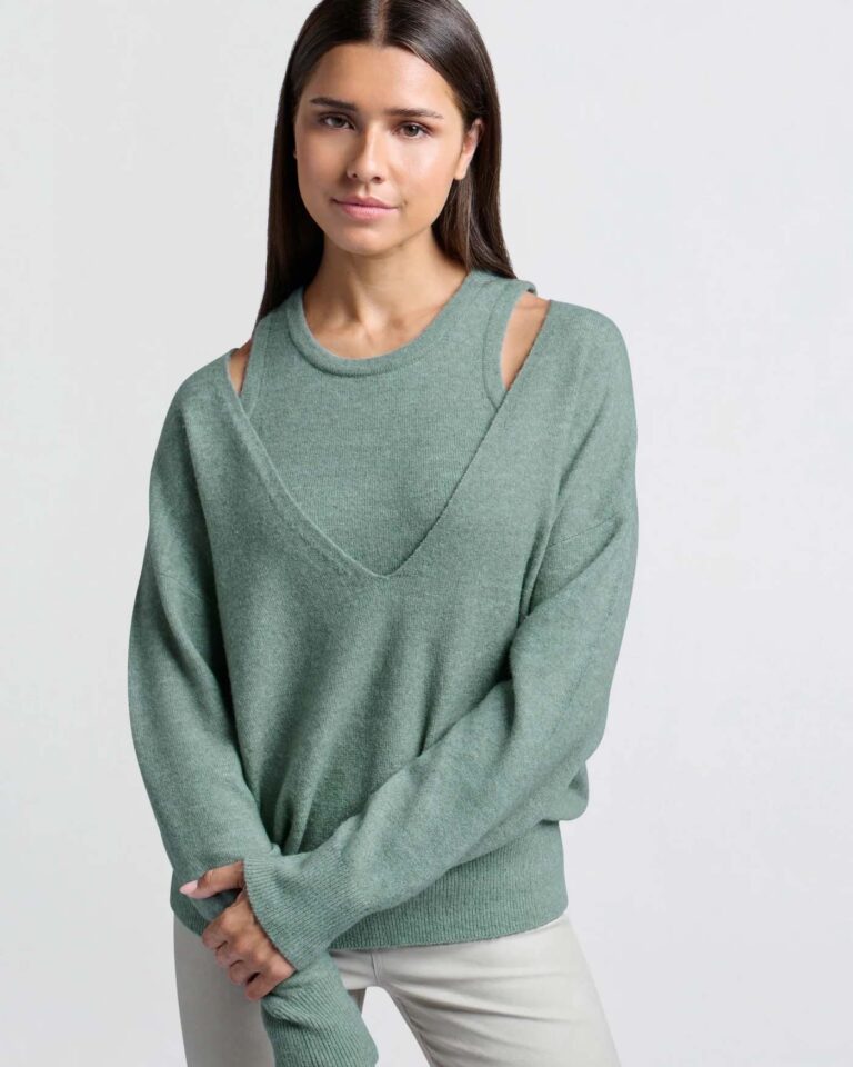 Sweater Jade Green Yaya met top