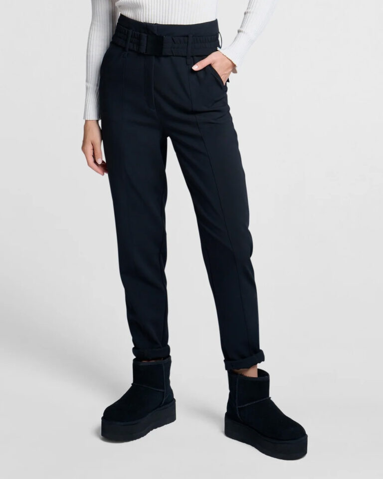 Broek Woven Black Yaya zwart hoge taille