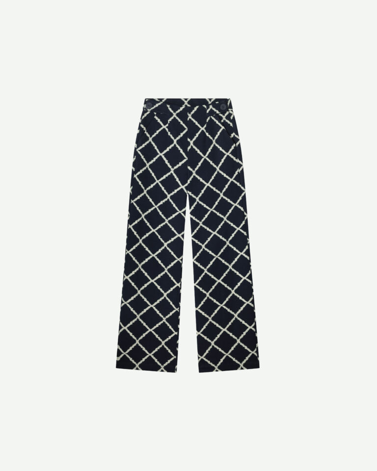 Broek Scott Check Kyra blauw