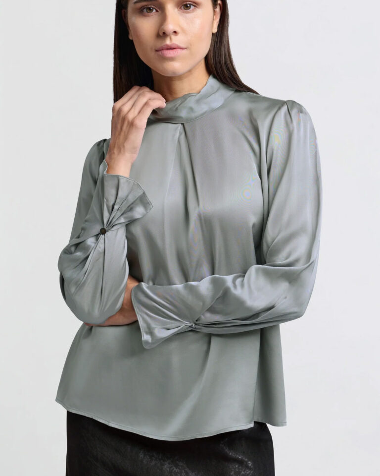 Turtle blouse yaya zilver/grijs