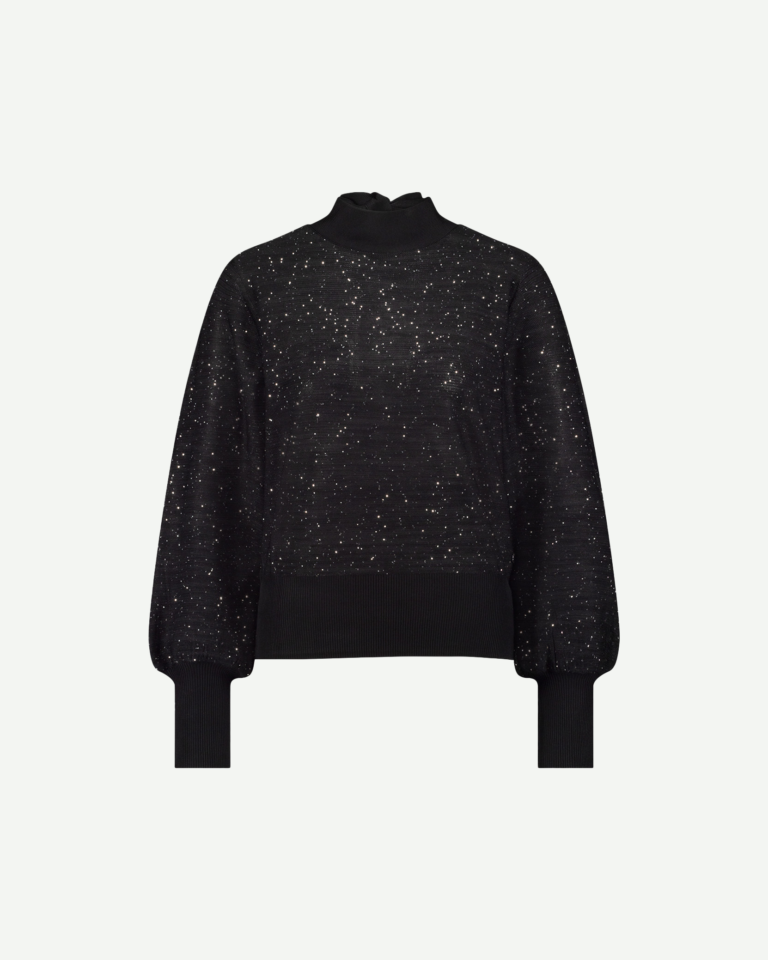 Mireille sequins pullover Zwart Studio Anneloes