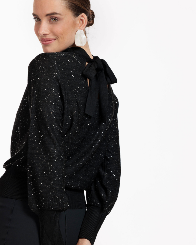Mireille sequins pullover Zwart Studio Anneloes