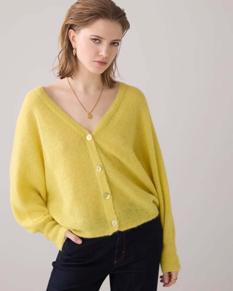 Vest Alpaca Yellow Summum geel