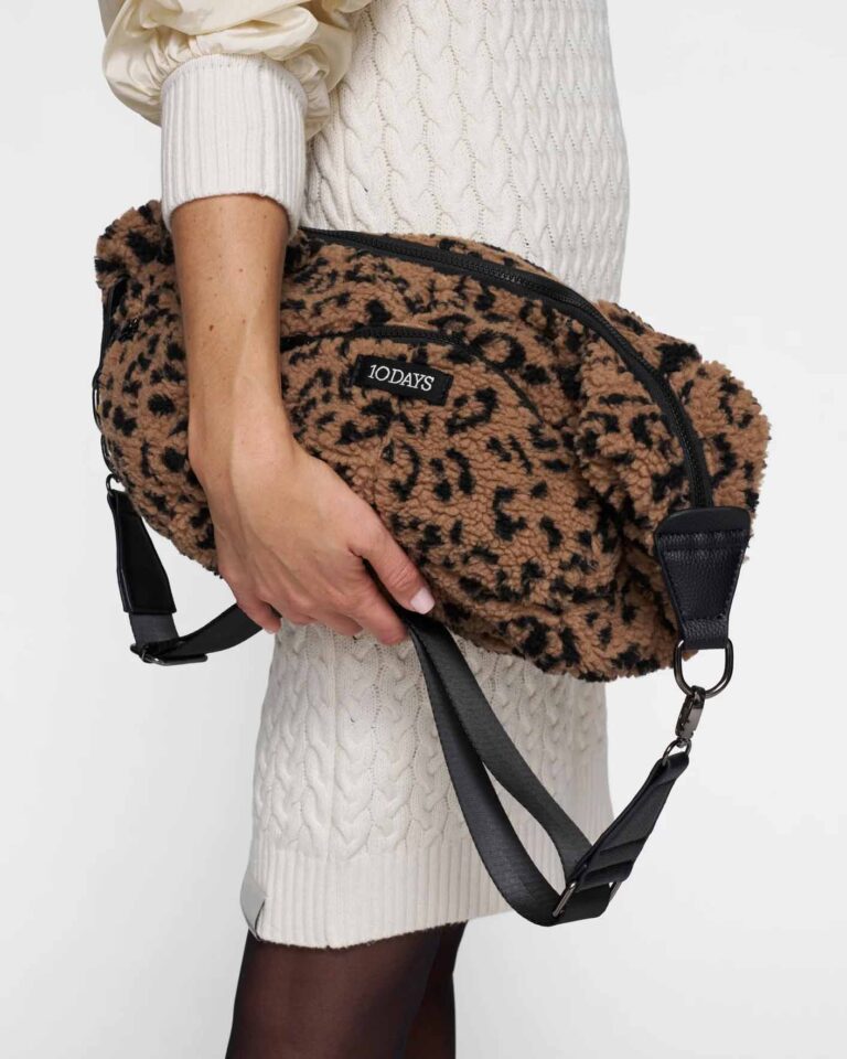 Banana Bag Leopard Teddy 10Days bruin