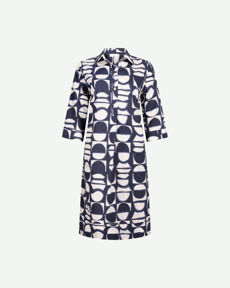 Shirt Dress Ubud La Salle blauw wit