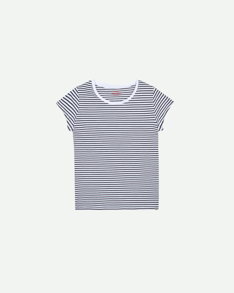 T-shirt Stripe Teasy Blue Mads Norgaard donkerblauw