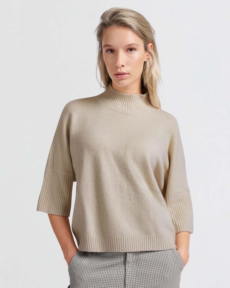 Sweater Rib Stone Yaya beige