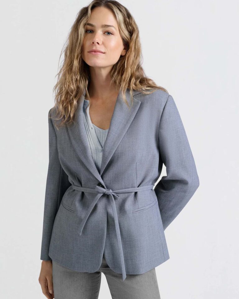 Blazer Belt Blue Yaya oversized blauw