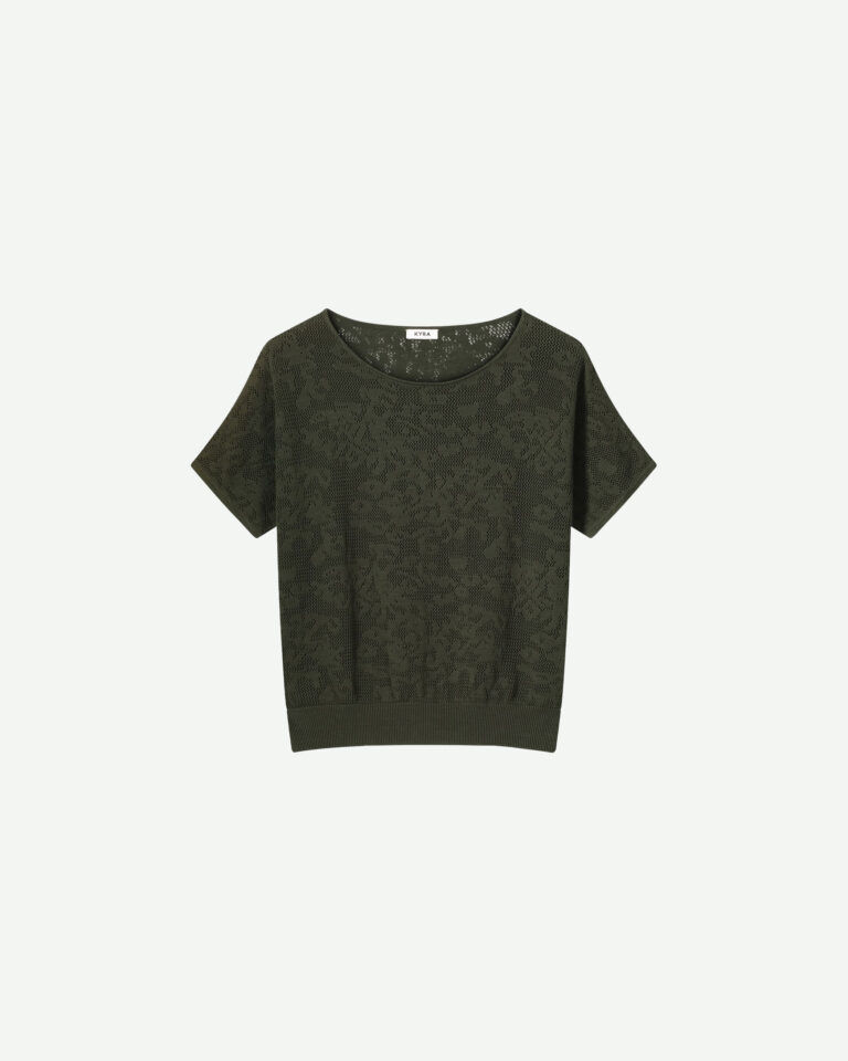 T-shirt melin kyra olive groen