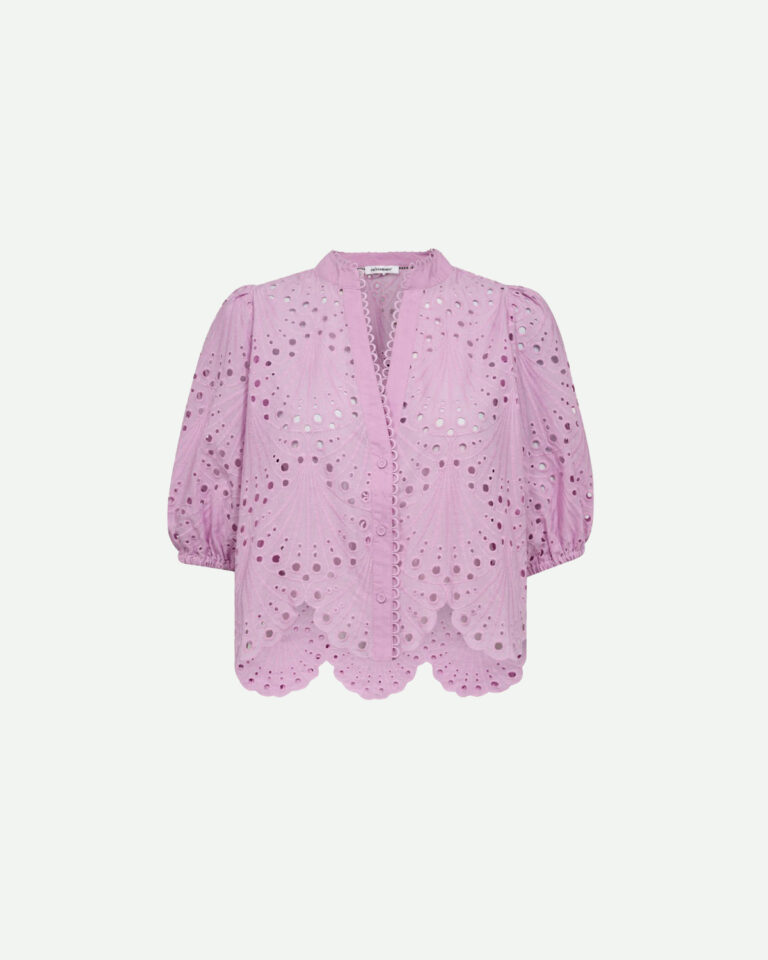 Blouse Naya Broderie Co'Couture roze orchid