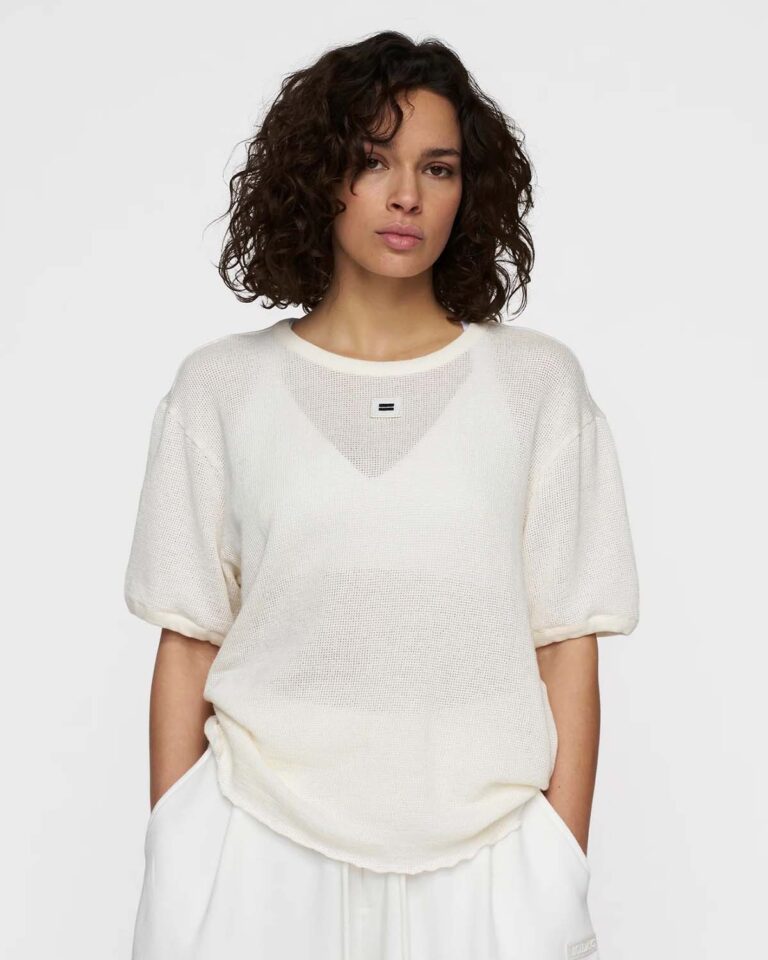 T-shirt Mesh Ecru 10Days ecru
