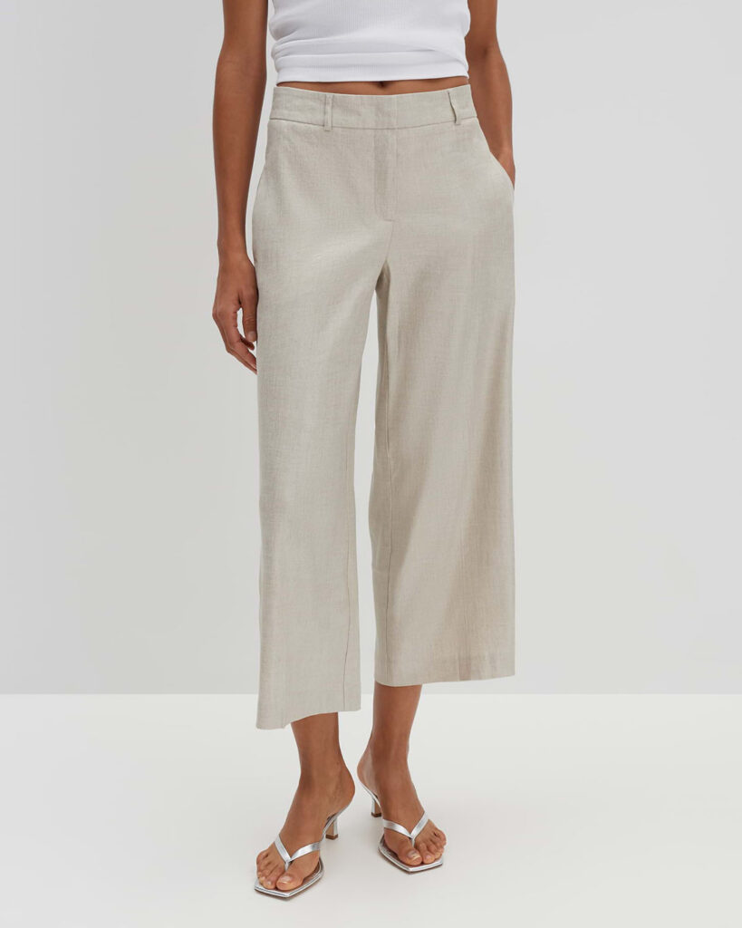 Broek Catsby Cropped Natural Someday beige ecru