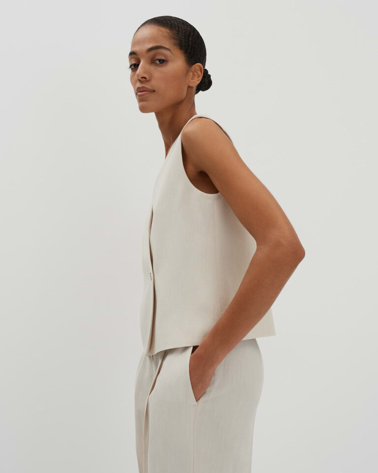 beige_linnen-vest_dames_nabril_someday_zijkant