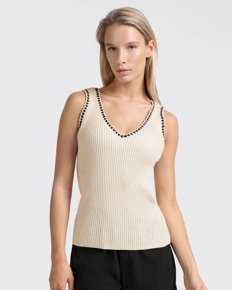 Top Rib Summer Sand Yaya ecru