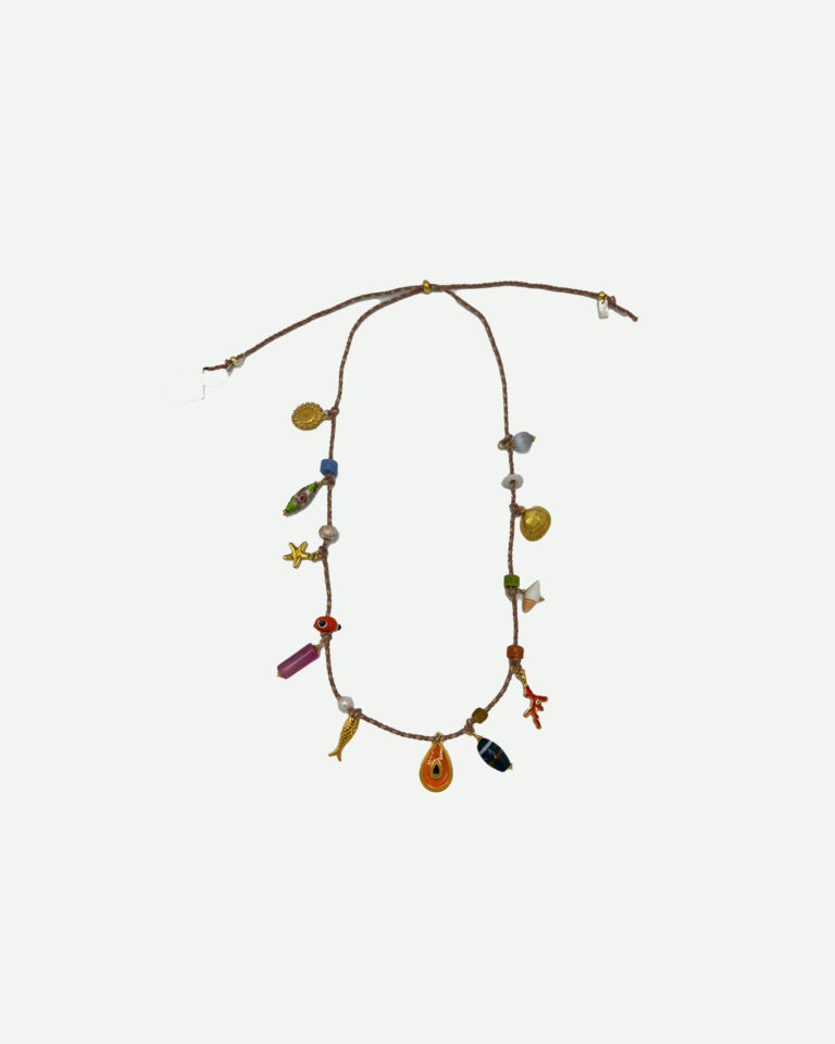 Ketting Bedels Jazu Jewellery koord gekleurd