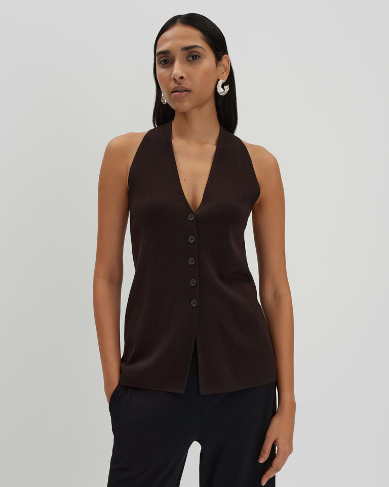 Gilet Tabriela Someday bruin dark espresso