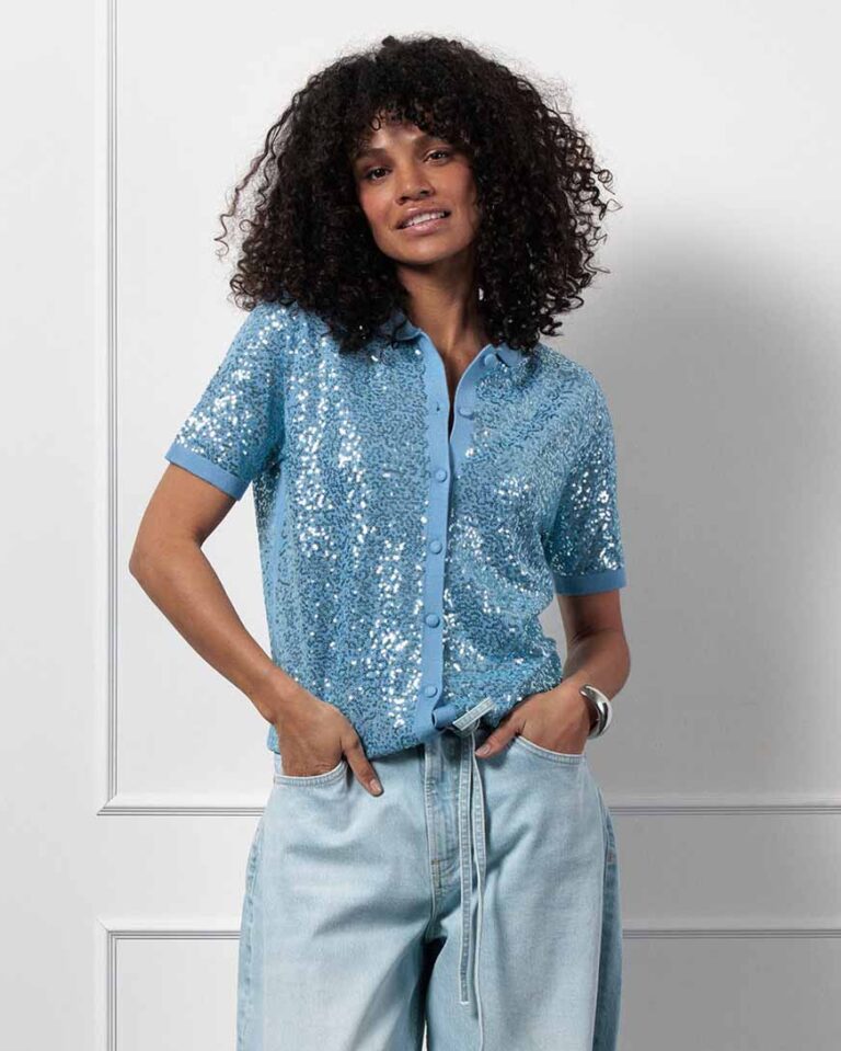 Shirt Petra Mid Blue Studio Anneloes blauw