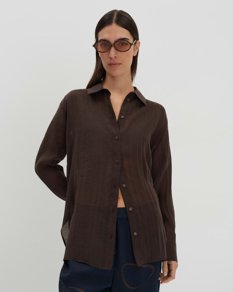 Blouse Zanda Bruin Someday dark espresso