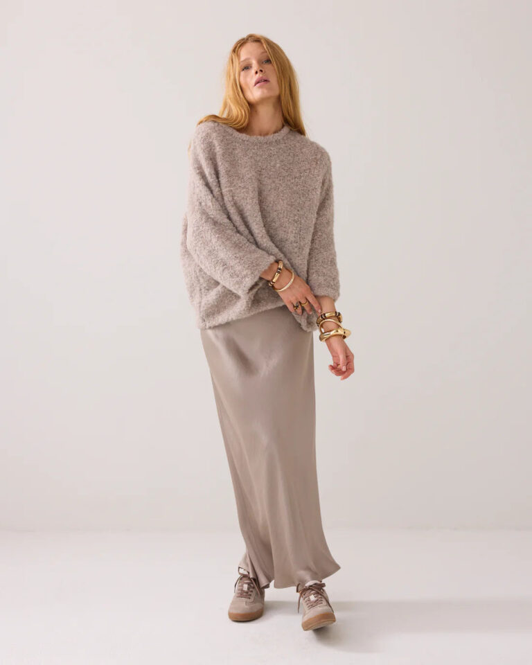 Trui Boucle Funghi Summum beige