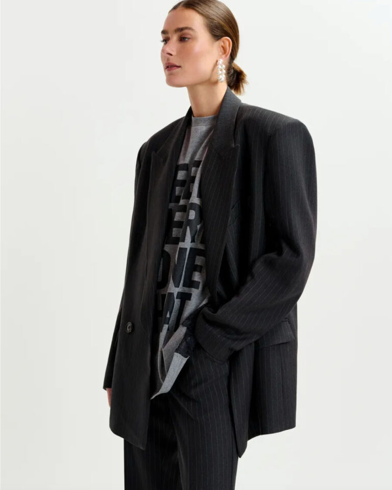 Blazer Ipursuit Pinstripe Essentiel Antwerp blauw