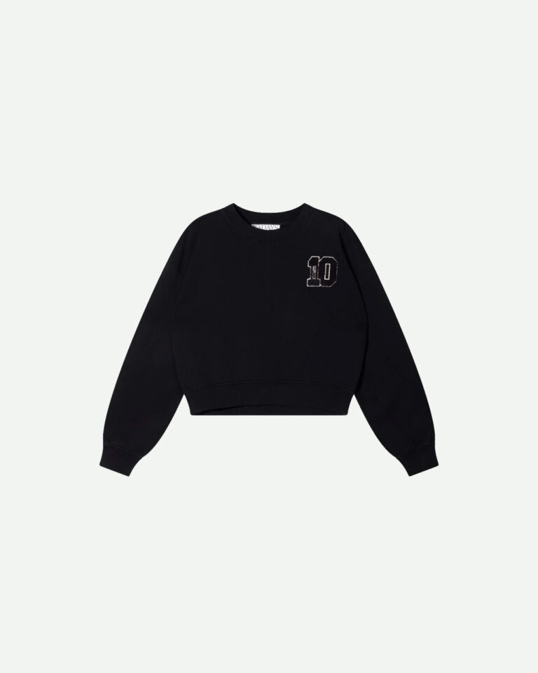 Cropped sweater black 10days zwart